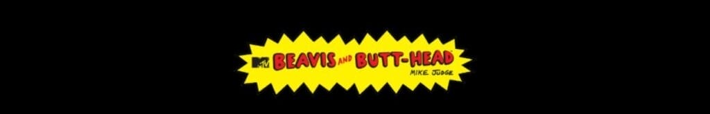 Screenshot of the Beavis and Butt-Head online slot game logo.