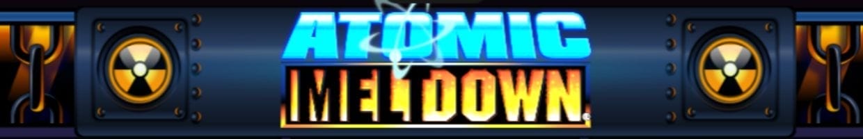 The Atomic Meltdown online slot game logo.