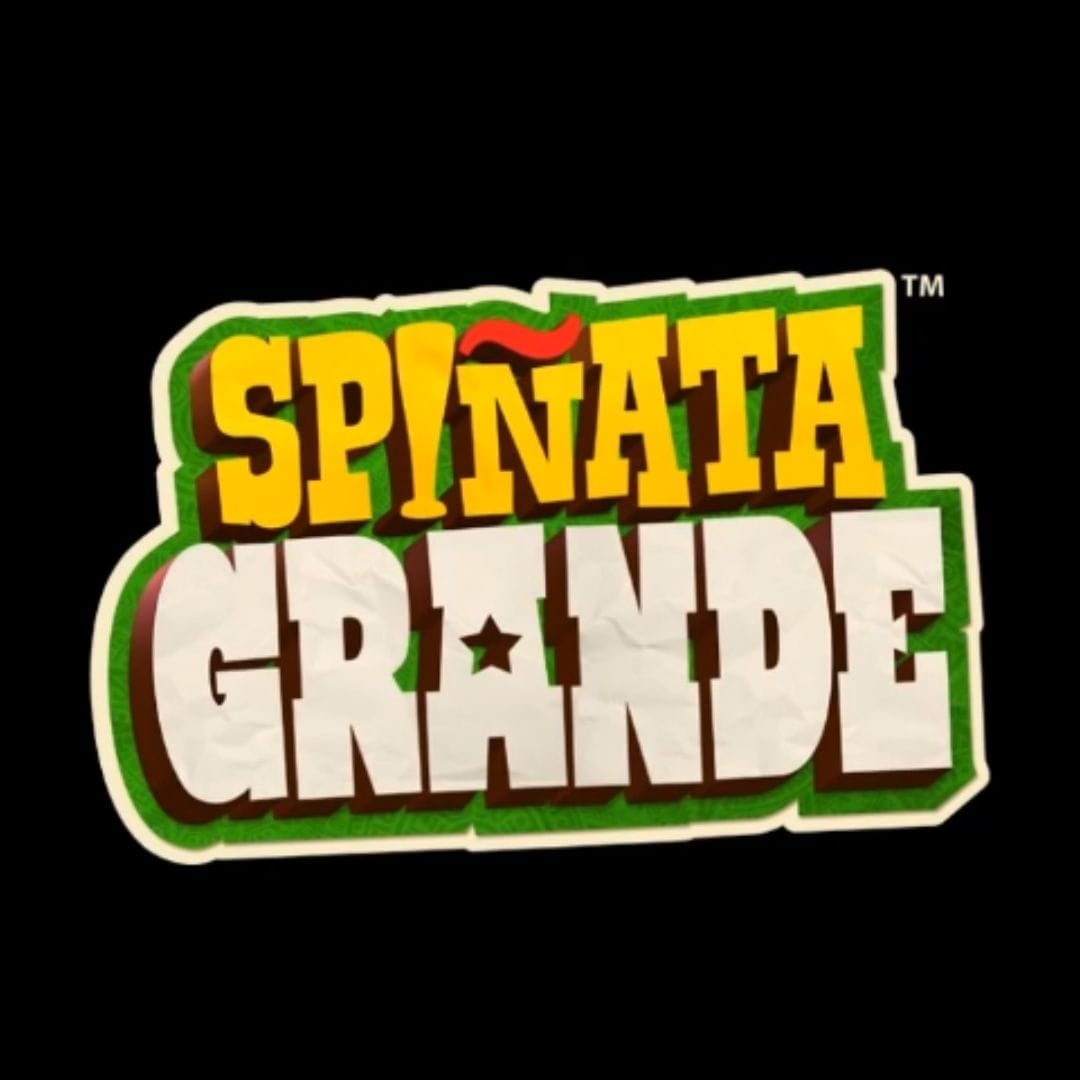The Spinata Grande online casino game logo on a black background.