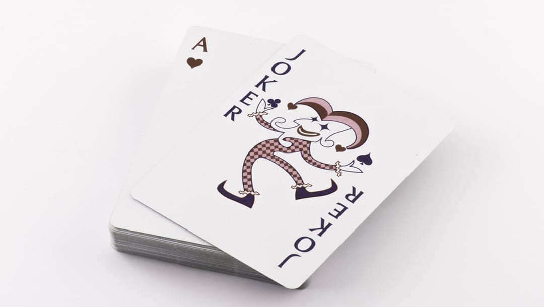 A joker playing card.
