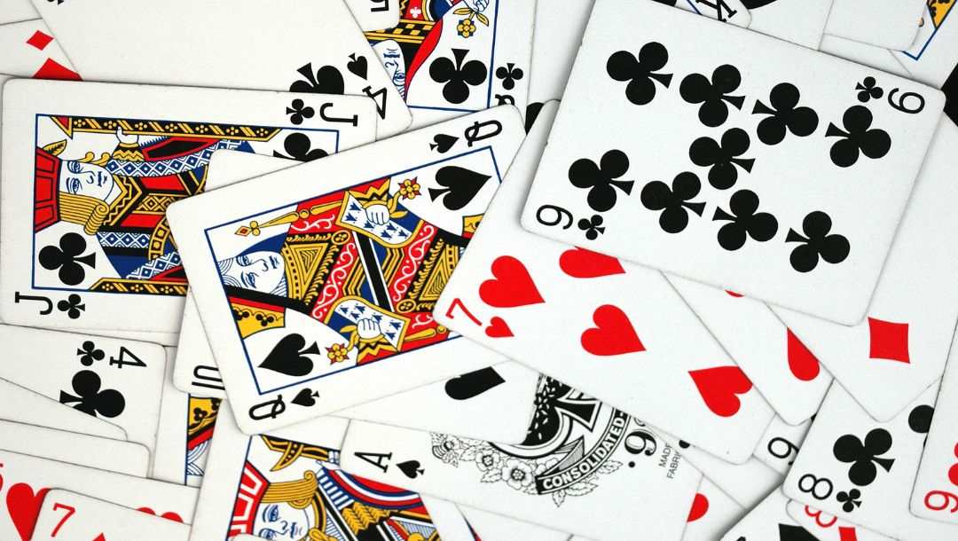 cards scattered messily on top of eachother