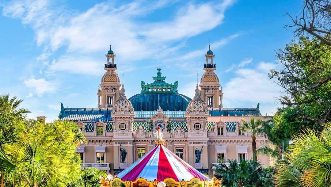 Facade of the Casino in Monte Carlo, Monaco
