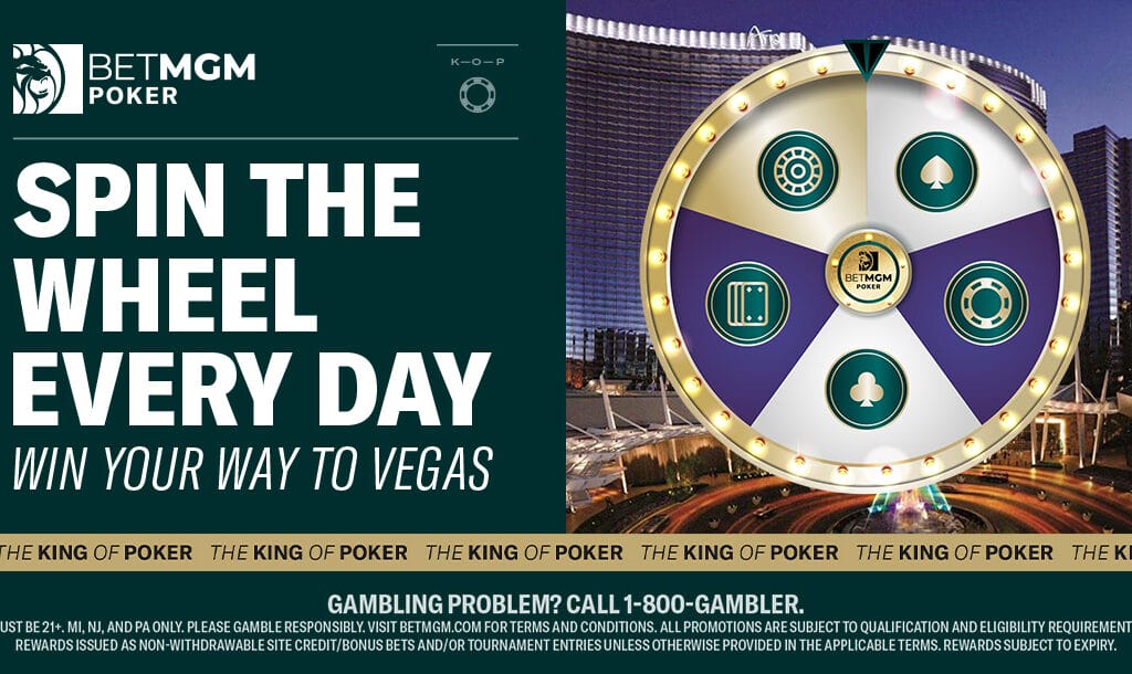 Spin your way to the second wave of BetMGM Poker events at the Aria Poker Classic.