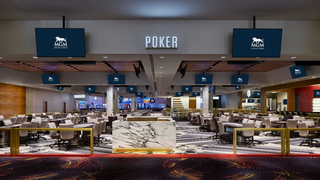 The Poker Room at MGM National Harbor Hotel & Casino