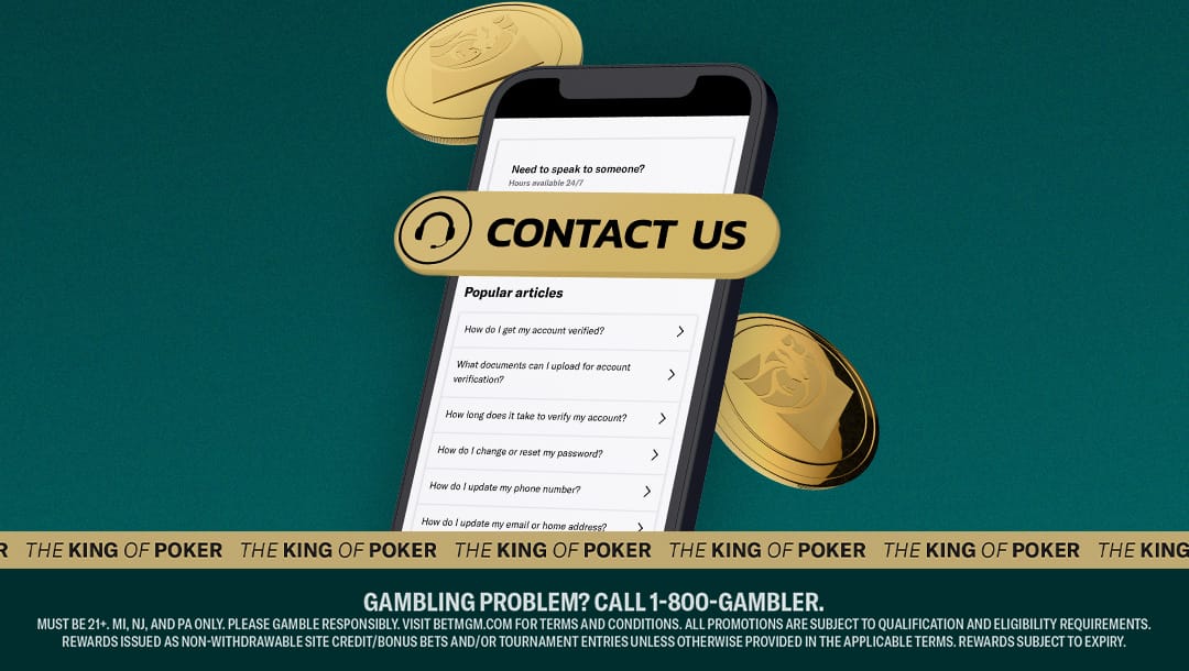 How do I contact BetMGM Poker? All about customer support
