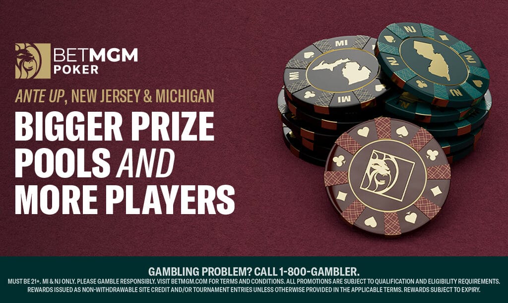 BetMGM Poker Combines Player Pools in New Jersey and Michigan