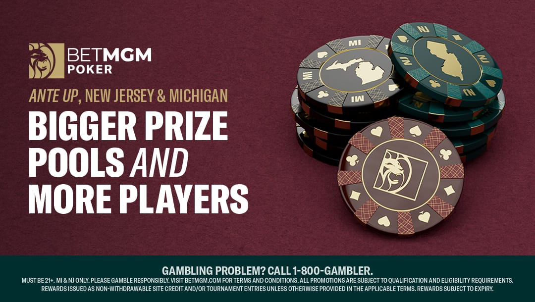 BetMGM Poker Combines Player Pools in New Jersey and Michigan