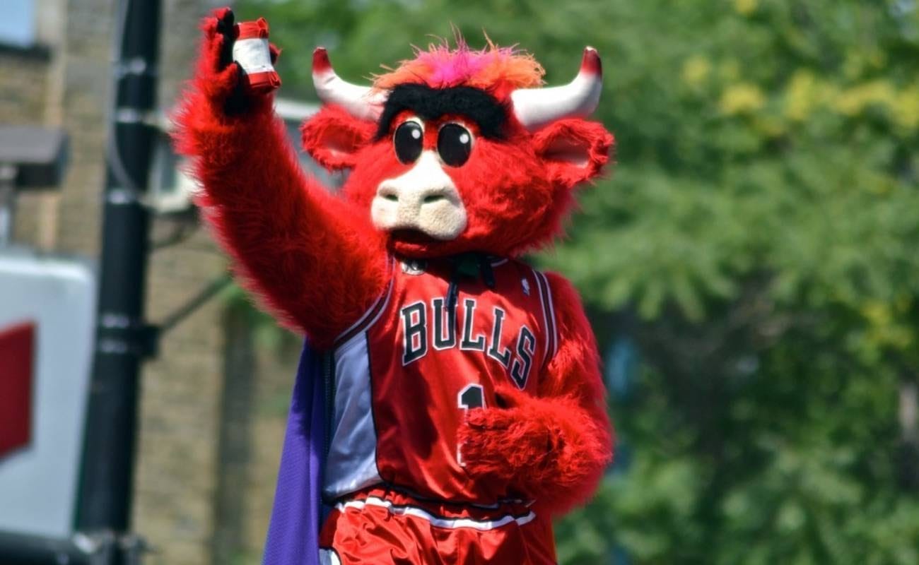 Chicago Bulls team mascot Benny the Bull