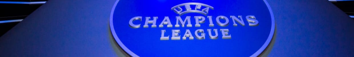 Champions League Logo on a Blue Background - Photo by Eurasia Sport Images